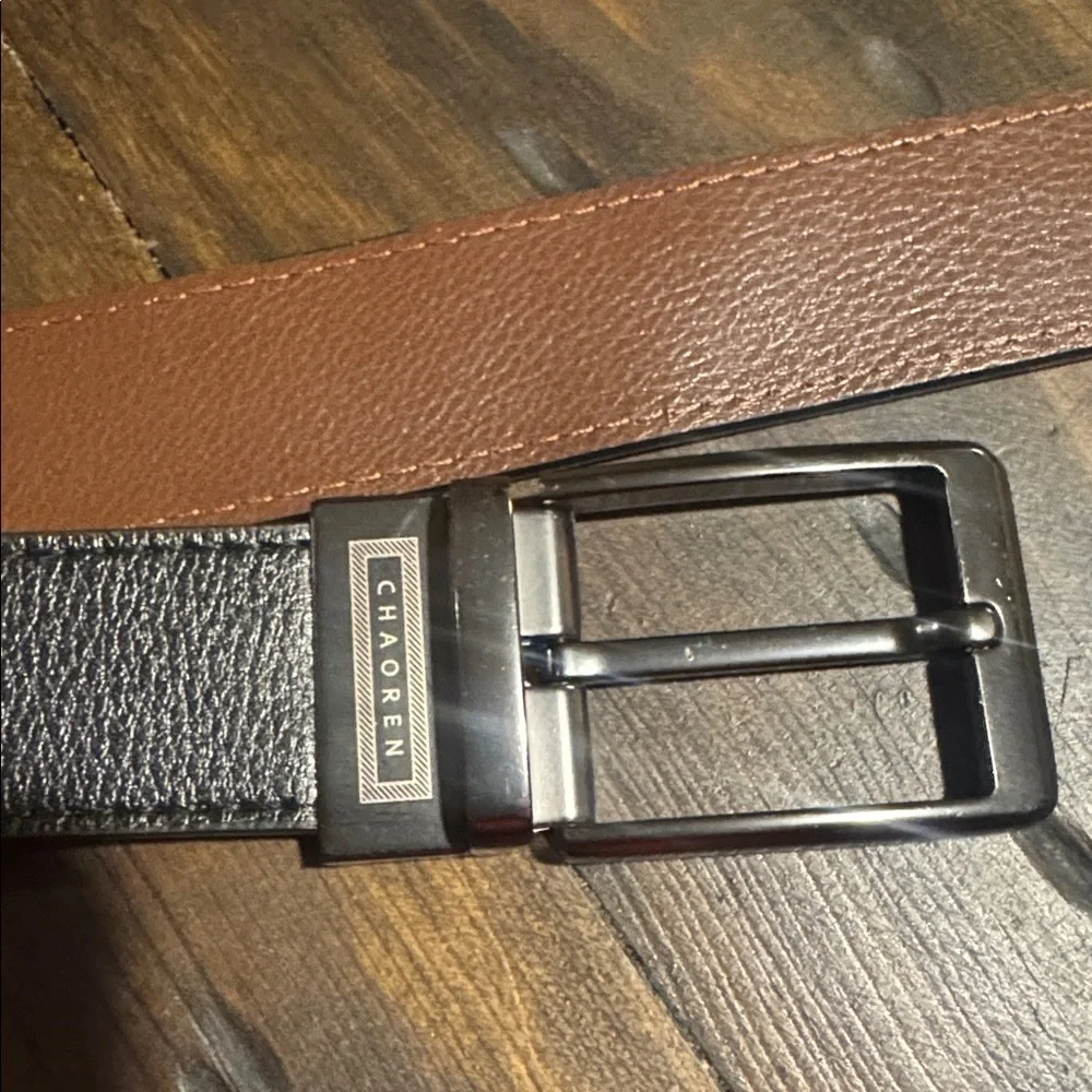 CHAOREN Black and Brown Men's Reversible Belt